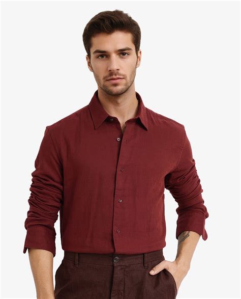 Rare Rabbit Men's Layerr-2 Rust Cotton Plain Regular Fit Full Sleeve C