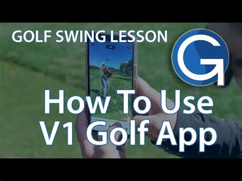 Image result for V1 Golf App Tutorial
