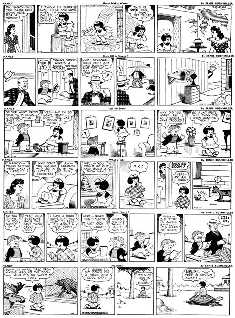 Sluggo Saturday (“Nancy” strips from March 10-15, 1941) | Newspaper ...