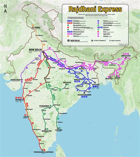 Rajdhani Express Map DIGITAL – Narang Studios