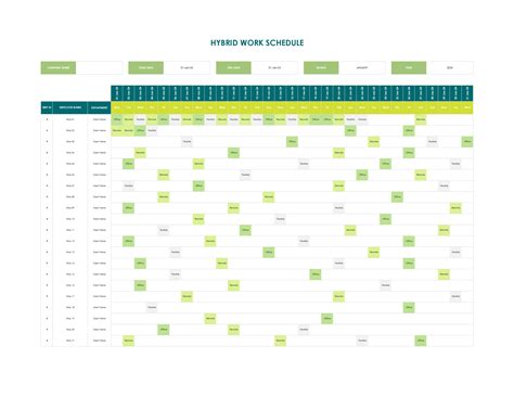 Image result for Weekly Work Schedule Template Free Excel