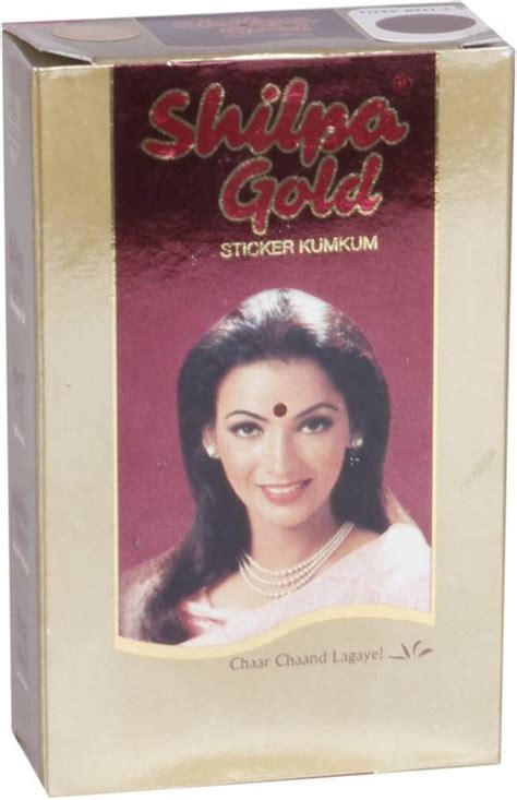 Shilpa Gold Round Bindi Forehead Red Bindis Price in India - Buy Shilpa ...