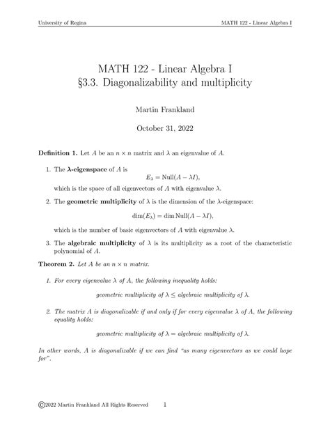 Image result for Linear Algebra Multiplicity
