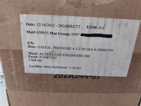 Autoclave Engineers Pressure Gauge 0-20000 Psi – Aeliya Marine Tech