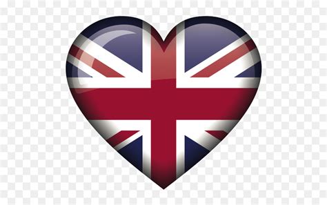 Union Jack Heart Emoji, HD Png Download - vhv