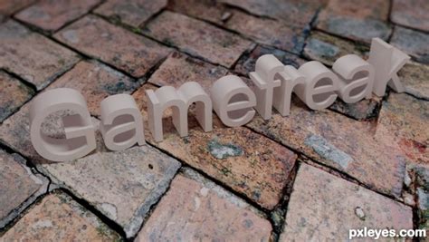 3D Guide - The Making Of Gamefreak Username Logo - Pxleyes.com