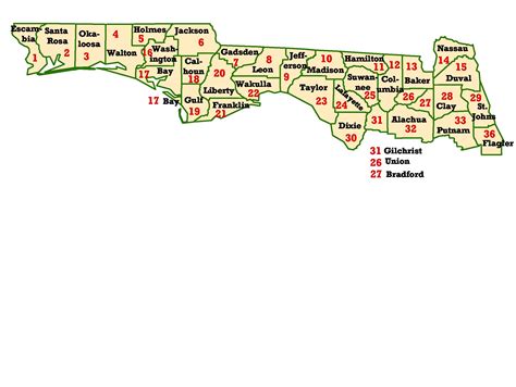 Waterways Of Florida Panhandle Map