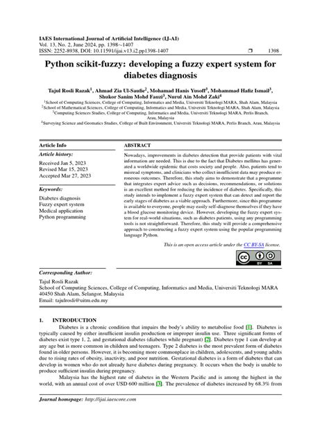 Fuzzy Logic Expert System for Diabetes Diagnosis Using Python 的图像结果
