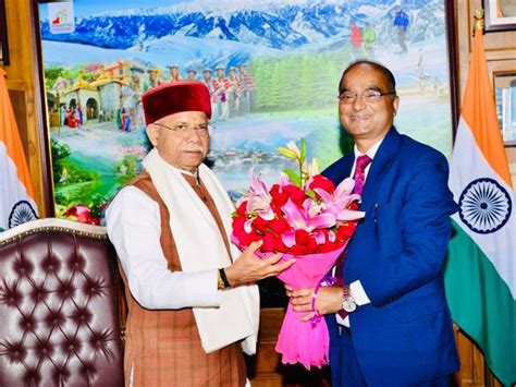 SJVN CMD Meets Governor of Himachal Pradesh