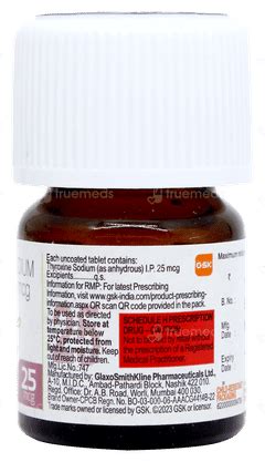 Eltroxin 25mcg Tablet – Hypothyroidism Therapy