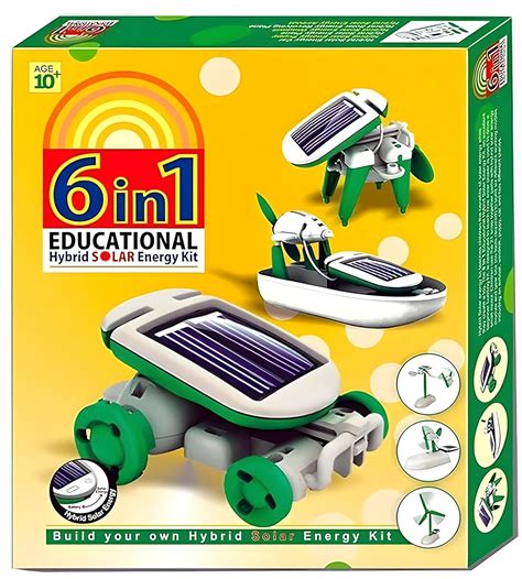 Buy Fun Express 6-in-1 Solar Educational Robot Kit Toys - Powered by ...