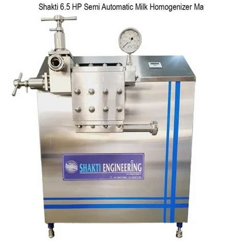 Milk Homogenizer Machine - Shakti 6 HP Semi Automatic Milk Homogenizer ...