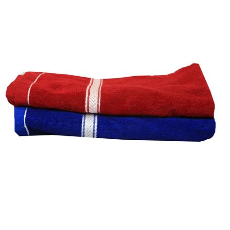 Kuber Industries Men's GSM-400 Rexene Soft Terry Bath Towel Set of 2 ...