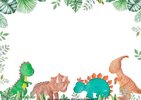 Printable Dinosaur Border