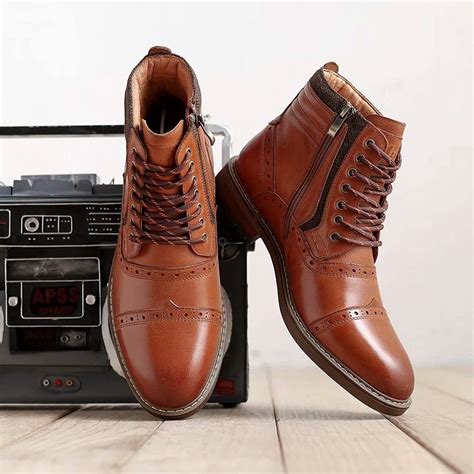 Buy Mens Chelsea Boots, Stylish and Comfort Leather Chukka Ankle Boots ...