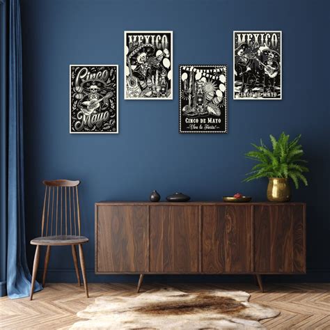 Gothic Music Calligraphy Wall Art, Set Of 4 – Myindianthings