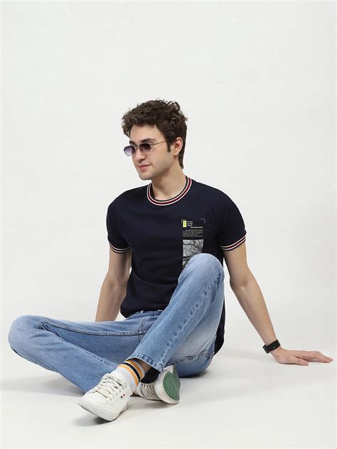 Blue Regular Fit Solid Jeans – Global Republic