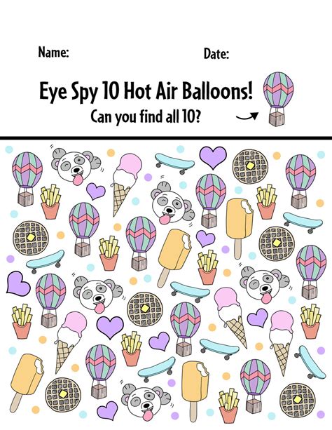 Free Preschool I Spy Printables! (I Spy Worksheets!) ⋆ The Hollydog Blog