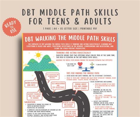 Dbt Walking The Middle Path Examples - Free Worksheets Printable