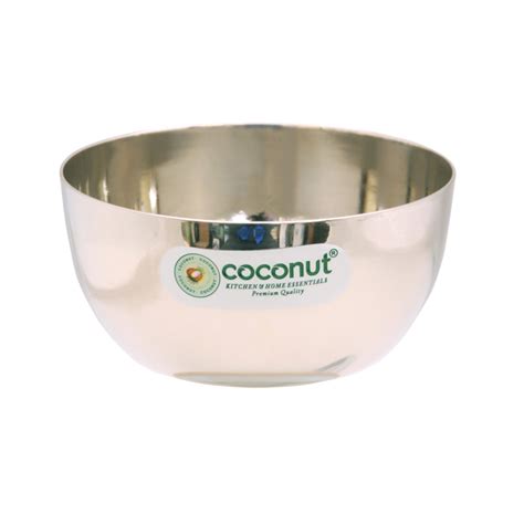 Coconut Stainless Steel - Finger Bowl | Set of 6 | Serving Bowls for S ...