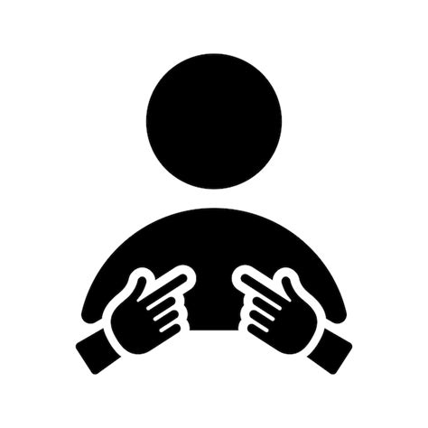Ich selbst, Icon-Design | Premium Vektor
