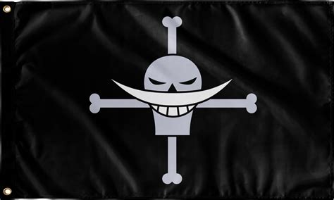Download Whitebeard Pirates Jolly Roger Flag - Logo One Piece Gold ...