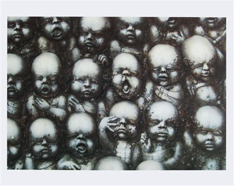 HR Giger - Landscape X VIII - Original Offset Lithograph - 1996