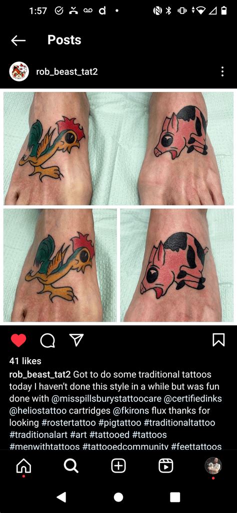 Pig Hoof Tattoos