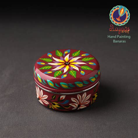 Banaras Handpainted Stainless Steel Multi Utility Container