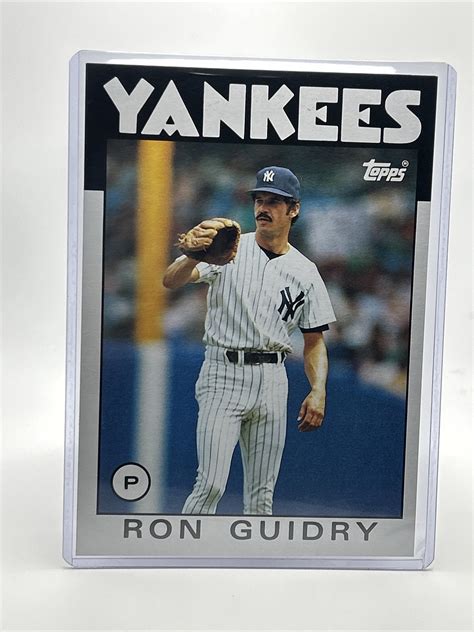 1986 Topps Super Ron Guidry Baseball Card #28 NM-Mint FREE SHIPPING | eBay