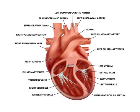 Anatomically Correct Heart Diagram