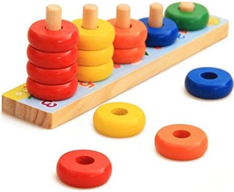 Trinkets & More-Rainbow Calculation Counting Stacker Math Toy (15 ...