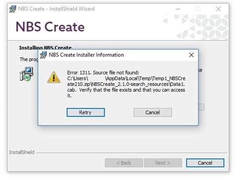 Corel Error 1311.source File Not Found 的图像结果