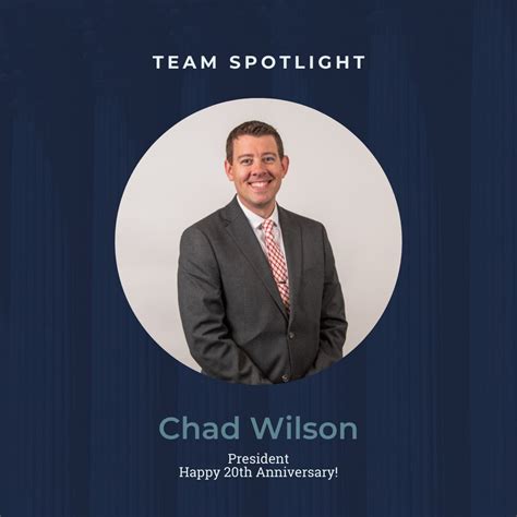 Happy Anniversary Chad! Chad Wilson celebrated 20 years with the bank ...