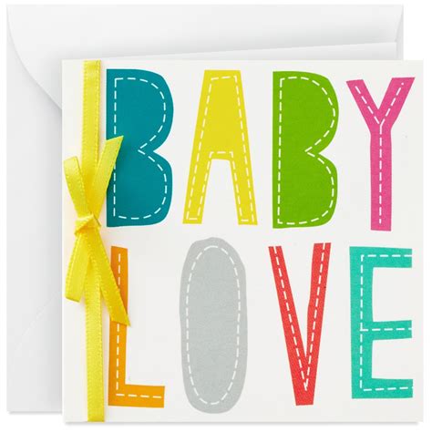Hallmark Gift Enclosure Card, Stitched Baby Love | Walgreens
