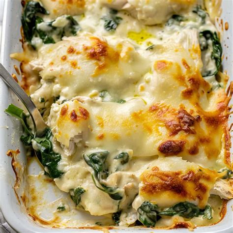 Creamy Chicken and Spinach Casserole - Insanely Good