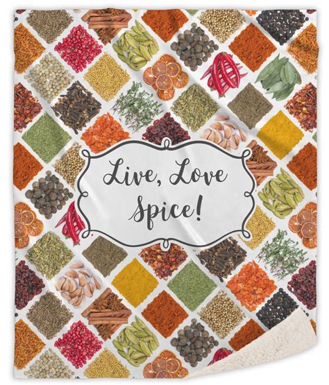 Custom Spices Sherpa Throw Blanket (Personalized) | YouCustomizeIt