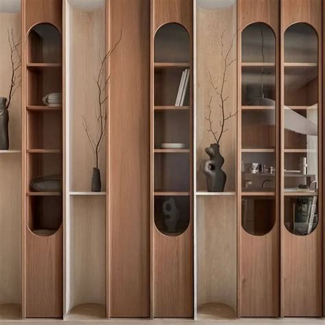 Arched Glass Display Cabinet with Sculptural Niches – Davinciya