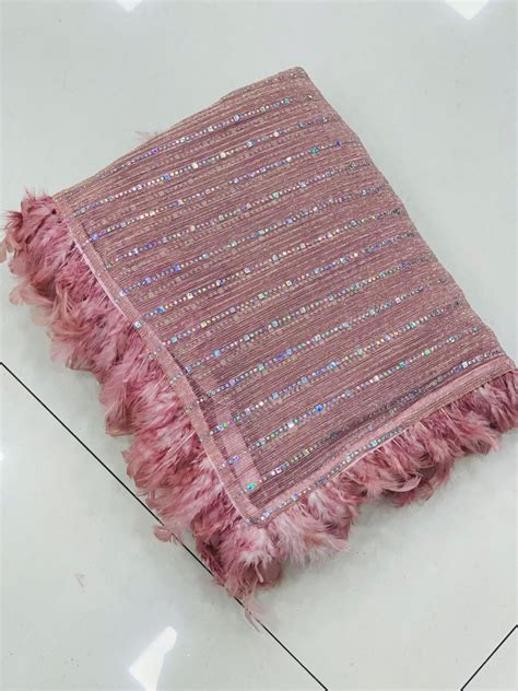 New designer saree with feathers - ShopLance