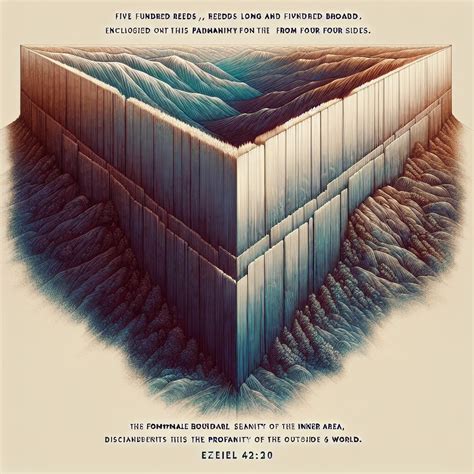 Ezekiel 42:20 Artwork | Bible Art