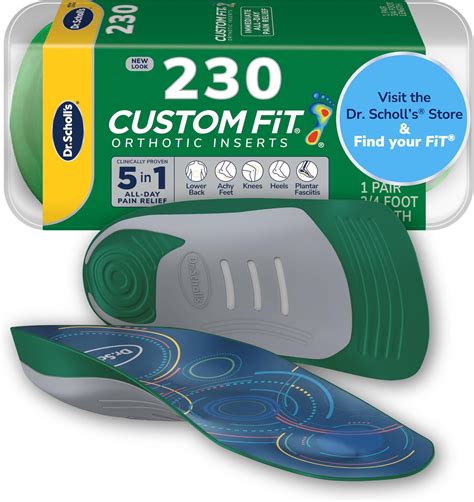 Amazon.com: Dr. Scholl’s Custom Fit Orthotics 3/4 Length Arch Support ...
