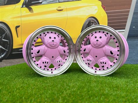 15" 4X100 RONAL URS TEDDY BEAR old school PINK wheels for VW HONDA JDM rims | eBay UK