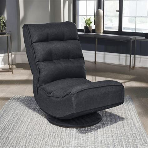 Finihen 360 Degree Swivel Floor Chair, 5-Position Folding Floor Gaming ...