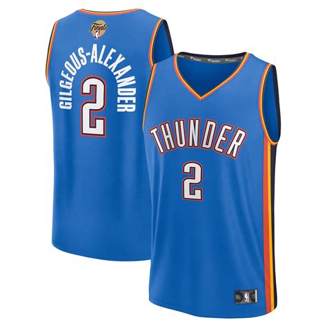 Youth Fanatics Shai Gilgeous-Alexander Blue Oklahoma City Thunder 2025 ...