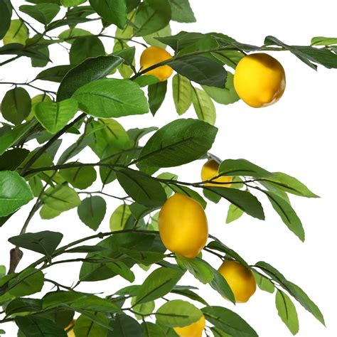 Buy Kazeila Artificial Plant 120cm Artificial Lemon Tree Fake Plants ...