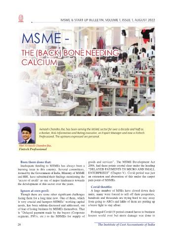 Page 28 - MSME BULLETIN 2022 NEW LAYOUT 19082022.indd