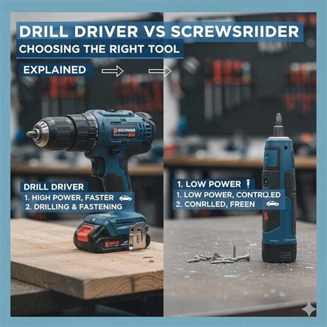 Drill Driver vs Screwdriver: Choosing the Right Tool