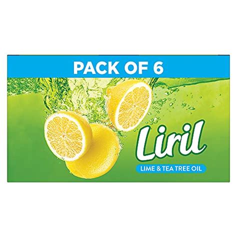 Liril Lemon & Tea Tree Natural Bathing Soap for Body 125 g (Combo Pack ...
