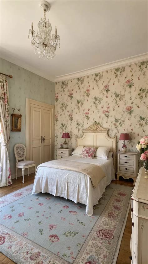 29 Cottage Bedroom Wallpaper Ideas Featuring Textured Prints in 2025 ...