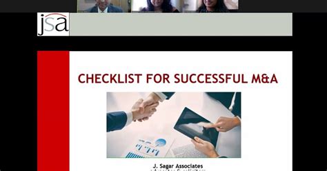 IFCCI Mumbai - Webinar on Checklist for Successful Mergers ...